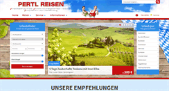 Desktop Screenshot of pertl-reisen.de